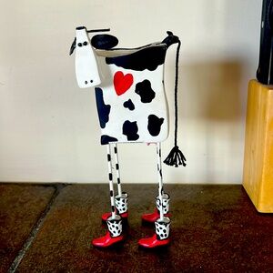 Cow Tea Light Holder- never used